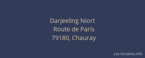 Darjeeling Niort