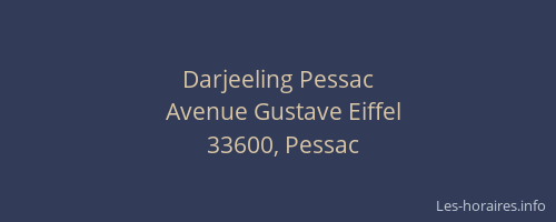 Darjeeling Pessac