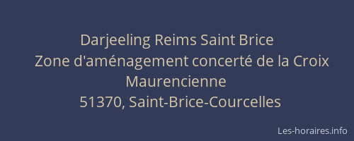 Darjeeling Reims Saint Brice