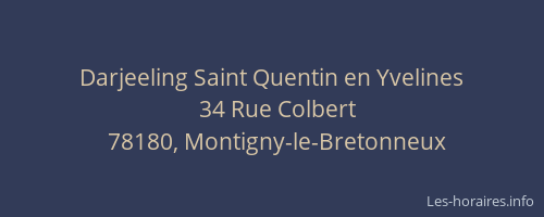 Darjeeling Saint Quentin en Yvelines
