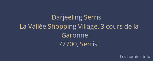 Darjeeling Serris