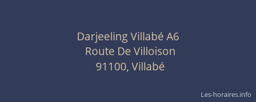 Darjeeling Villabé A6