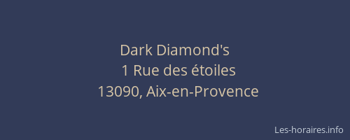 Dark Diamond's