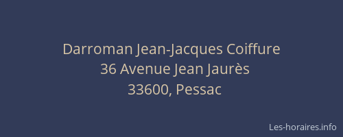 Darroman Jean-Jacques Coiffure