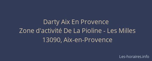Darty Aix En Provence
