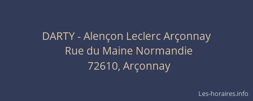 DARTY - Alençon Leclerc Arçonnay