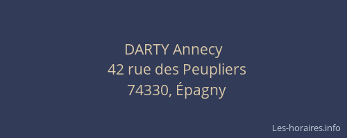 DARTY Annecy