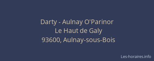 Darty - Aulnay O'Parinor