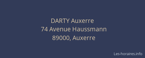 DARTY Auxerre