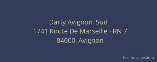 Darty Avignon  Sud