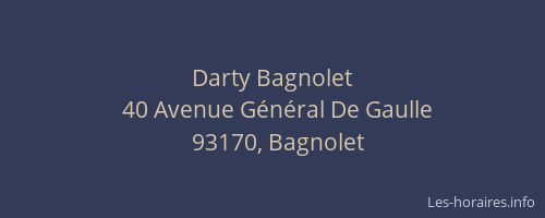 Darty Bagnolet