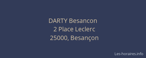 DARTY Besancon