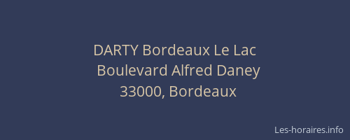 DARTY Bordeaux Le Lac