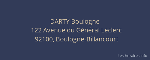 DARTY Boulogne