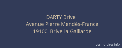 DARTY Brive