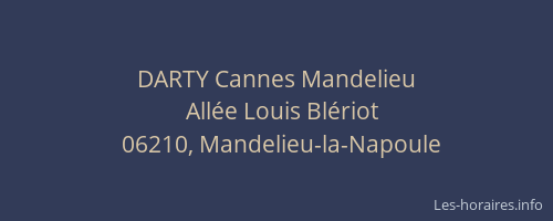 DARTY Cannes Mandelieu