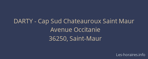 DARTY - Cap Sud Chateauroux Saint Maur