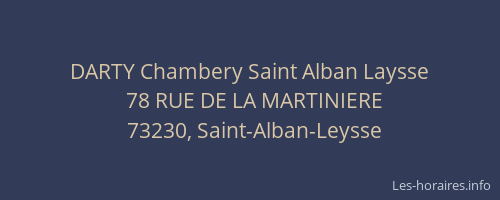 DARTY Chambery Saint Alban Laysse