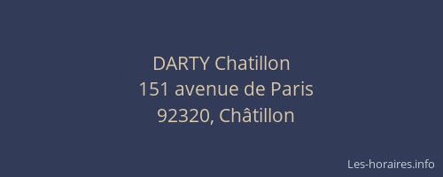 DARTY Chatillon