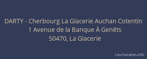 DARTY - Cherbourg La Glacerie Auchan Cotentin