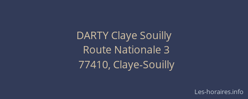 DARTY Claye Souilly