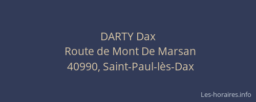 DARTY Dax