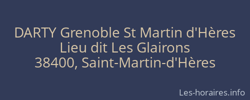 DARTY Grenoble St Martin d'Hères