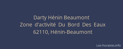 Darty Hénin Beaumont