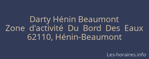 Darty Hénin Beaumont
