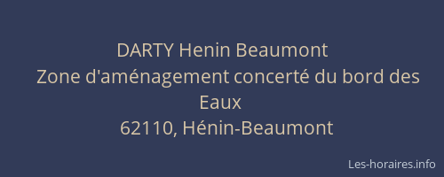 DARTY Henin Beaumont
