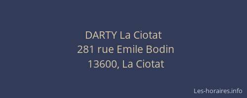DARTY La Ciotat
