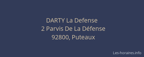 DARTY La Defense