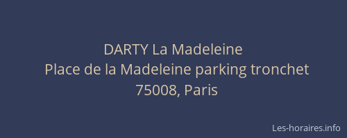DARTY La Madeleine