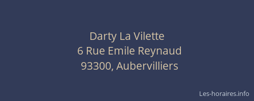 Darty La Vilette