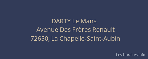 DARTY Le Mans
