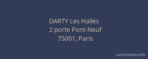 DARTY Les Halles