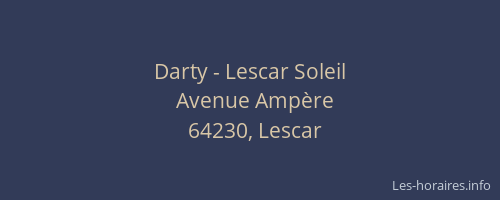 Darty - Lescar Soleil