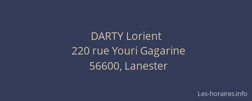 DARTY Lorient