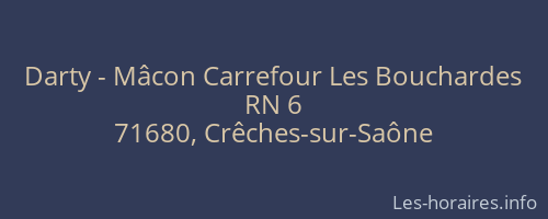 Darty - Mâcon Carrefour Les Bouchardes