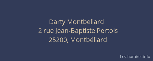 Darty Montbeliard