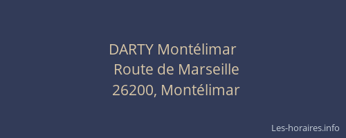 DARTY Montélimar