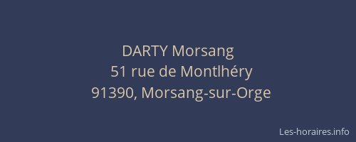DARTY Morsang