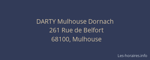 DARTY Mulhouse Dornach