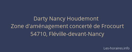 Darty Nancy Houdemont
