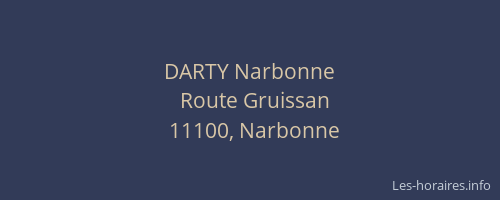 DARTY Narbonne