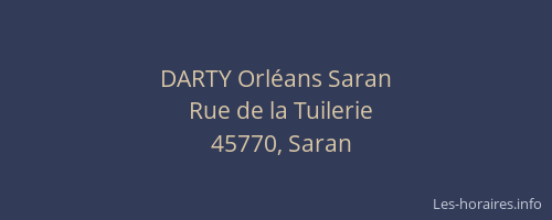DARTY Orléans Saran