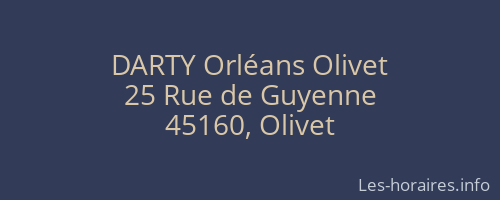 DARTY Orléans Olivet