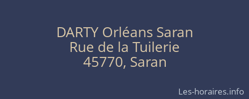 DARTY Orléans Saran