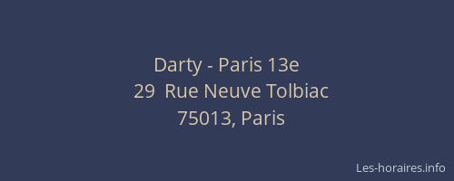 Darty - Paris 13e