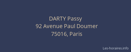 DARTY Passy